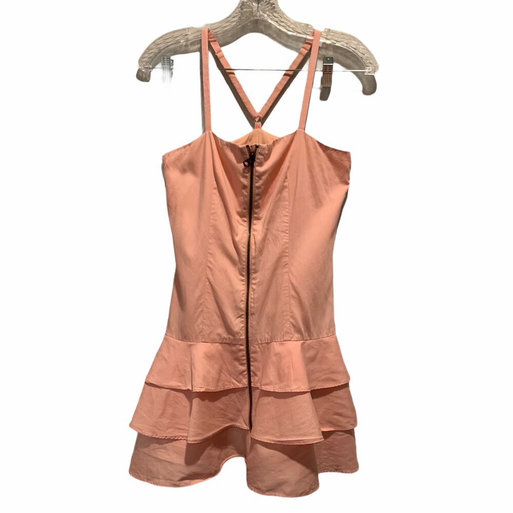 A/X Armani Exchange Front Zip Pleat‎ Tiered Ruffle